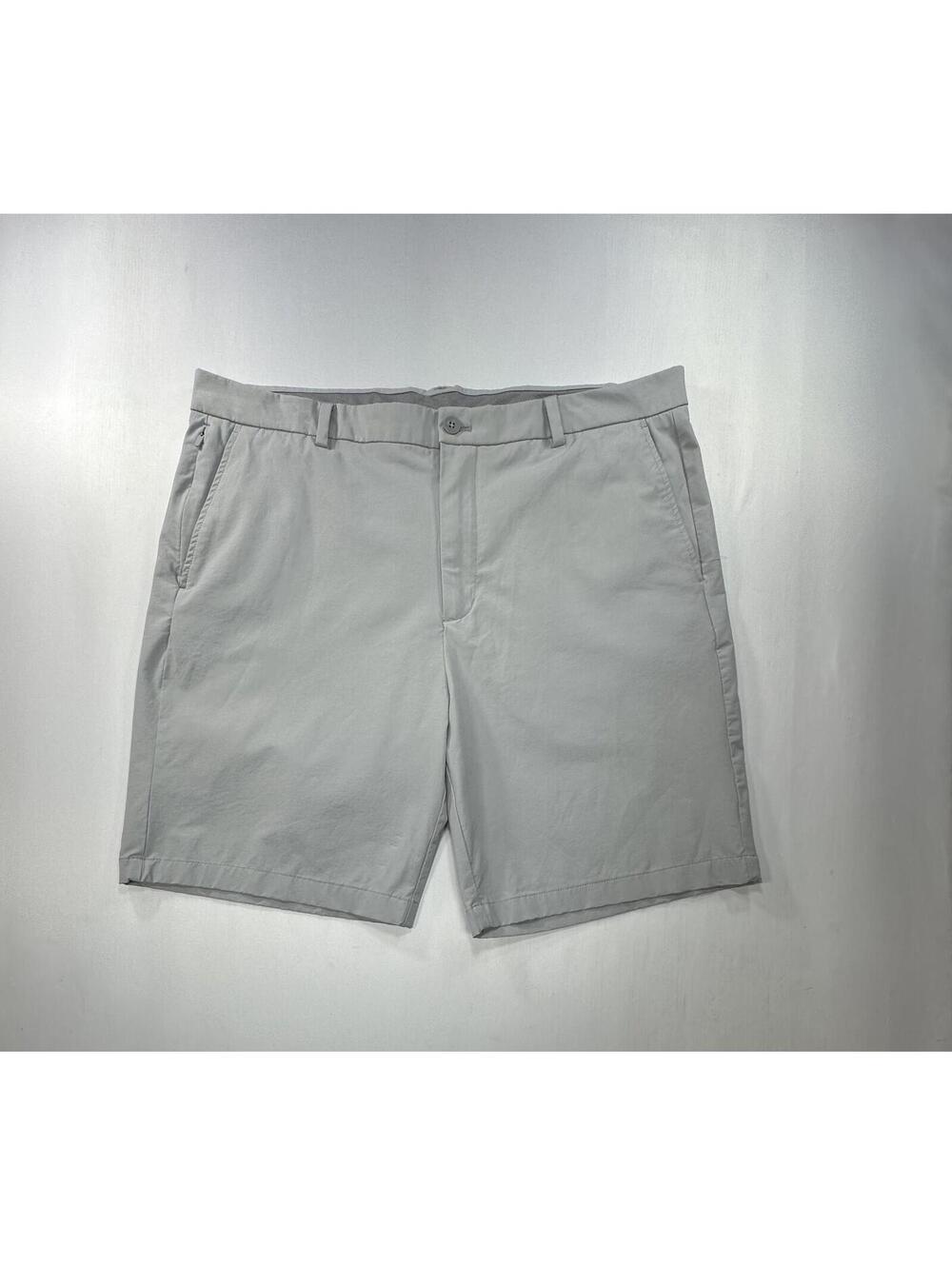 Vineyard Vines OTG On-The-Go Flat Chino Shorts Men Gray 38